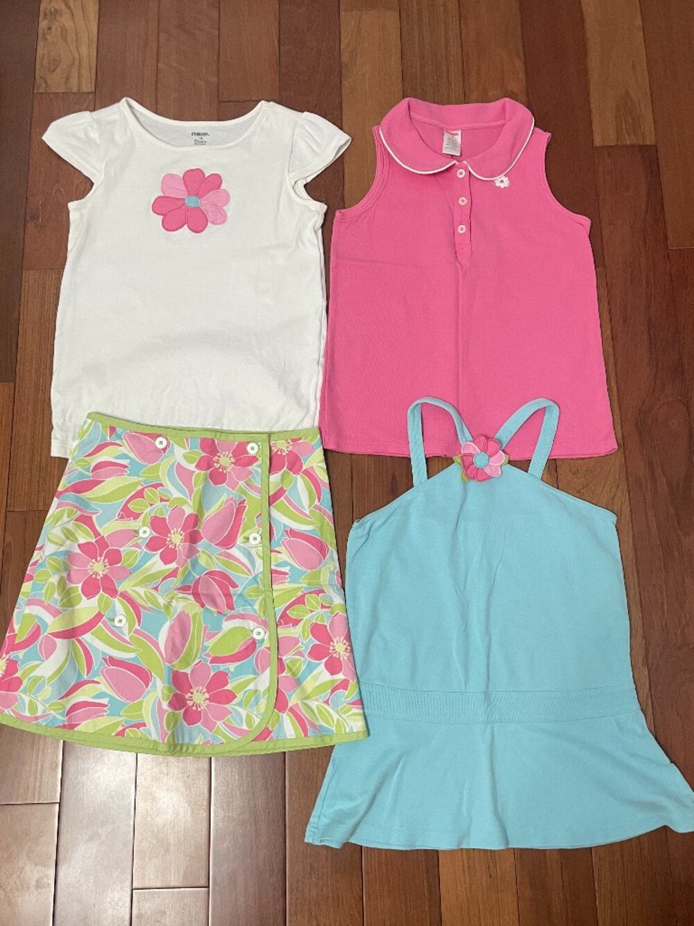 Gymboree Palm Springs tops/reversible skirt set size 12/10